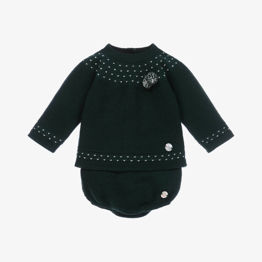 Artesanía Granlei-Boys Forest Knit Shorts Ensemble | Childrensalon Outlet