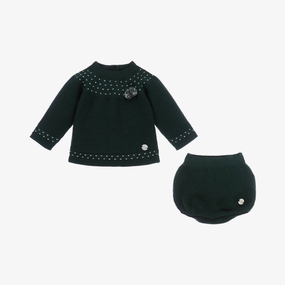 Artesanía Granlei-Boys Forest Knit Shorts Ensemble | Childrensalon Outlet