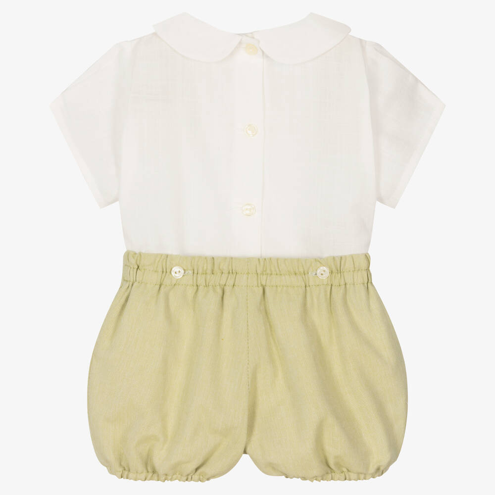 Artesanía Granlei-Зеленый костюм-бастер из хлопка | Childrensalon Outlet