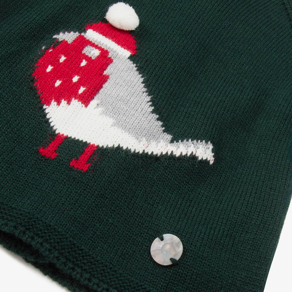 Artesanía Granlei-Boys Green Knit Robin Set | Childrensalon Outlet