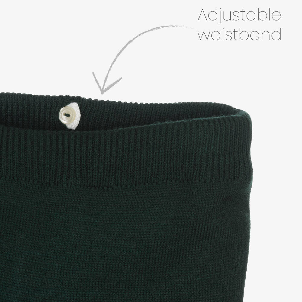 Artesanía Granlei-Boys Green Knit Trousers Outfit | Childrensalon Outlet