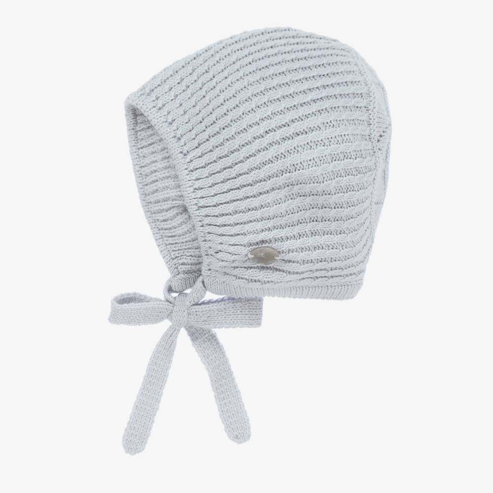 Artesanía Granlei-Boys Grey Cable Knit Hat | Childrensalon Outlet