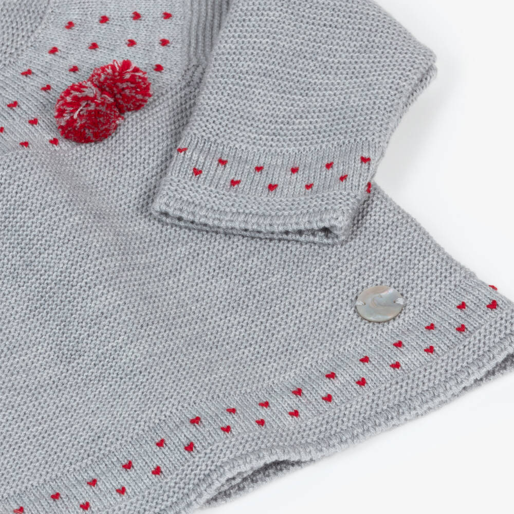 Artesanía Granlei-طقم شورت محبوك لون رمادي للمواليد | Childrensalon Outlet