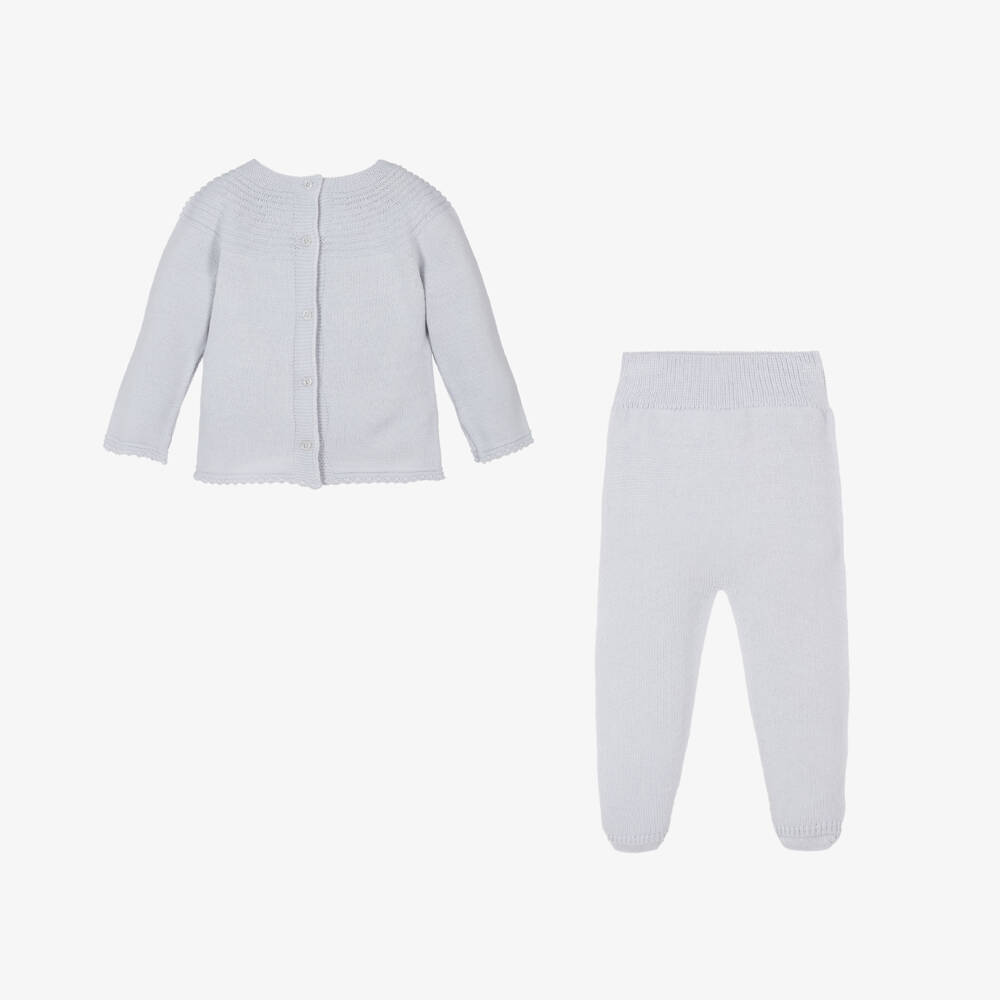 Artesanía Granlei-أفرول بيبي غرو قطعتين محبوك لون رمادي | Childrensalon Outlet