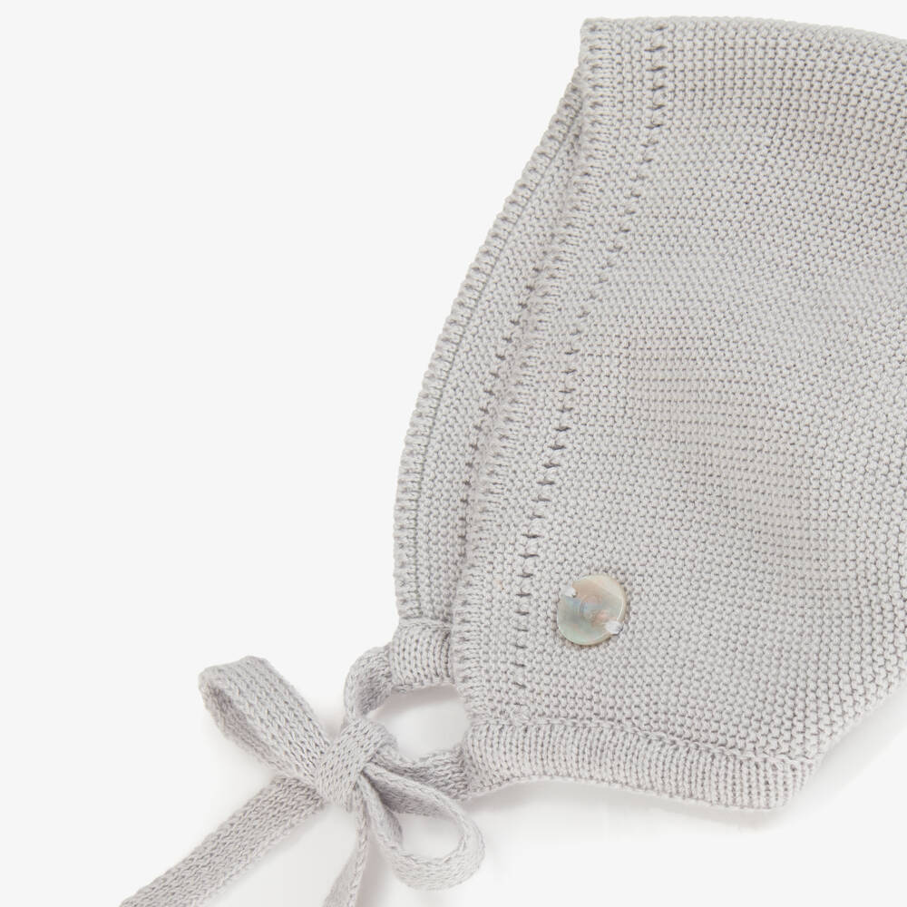 Artesanía Granlei-Boys Grey Soft Knit Cap | Childrensalon Outlet