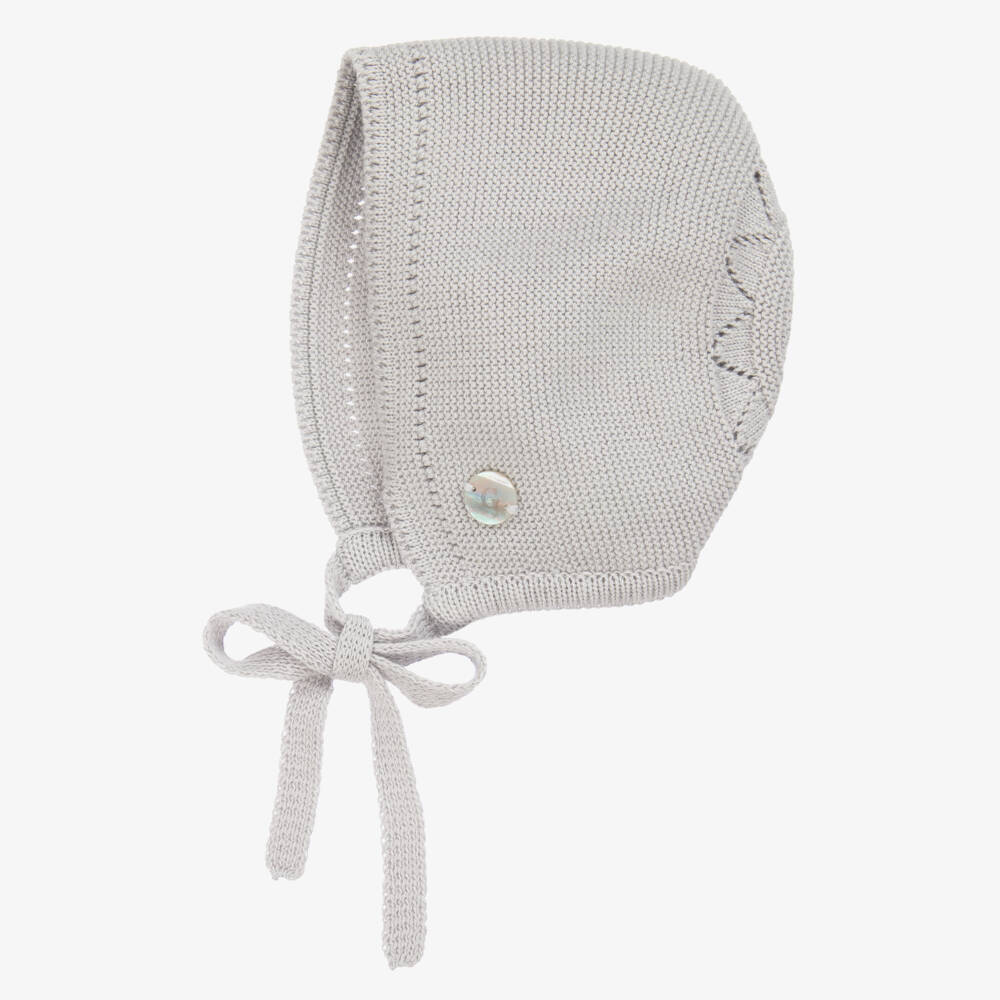 Artesanía Granlei-Boys Grey Soft Knit Cap | Childrensalon Outlet