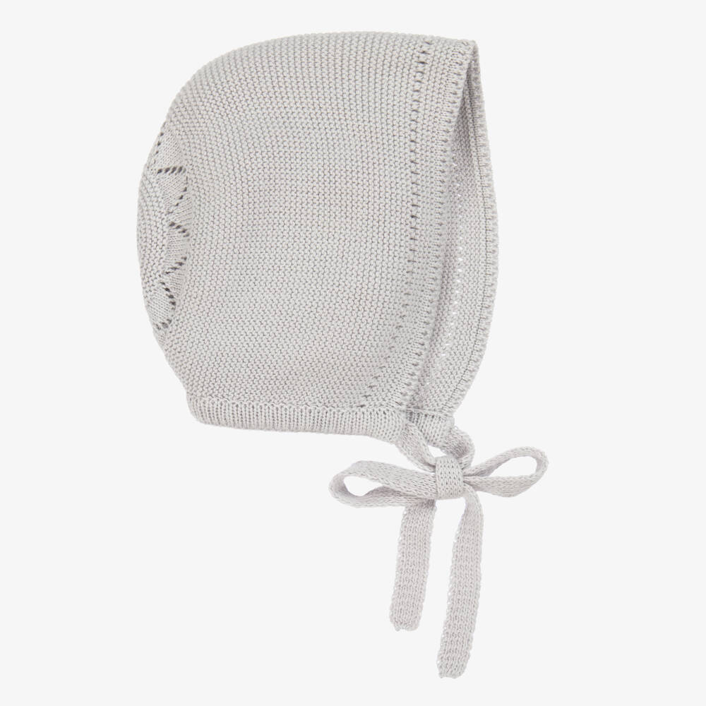 Artesanía Granlei-Boys Grey Soft Knit Cap | Childrensalon Outlet