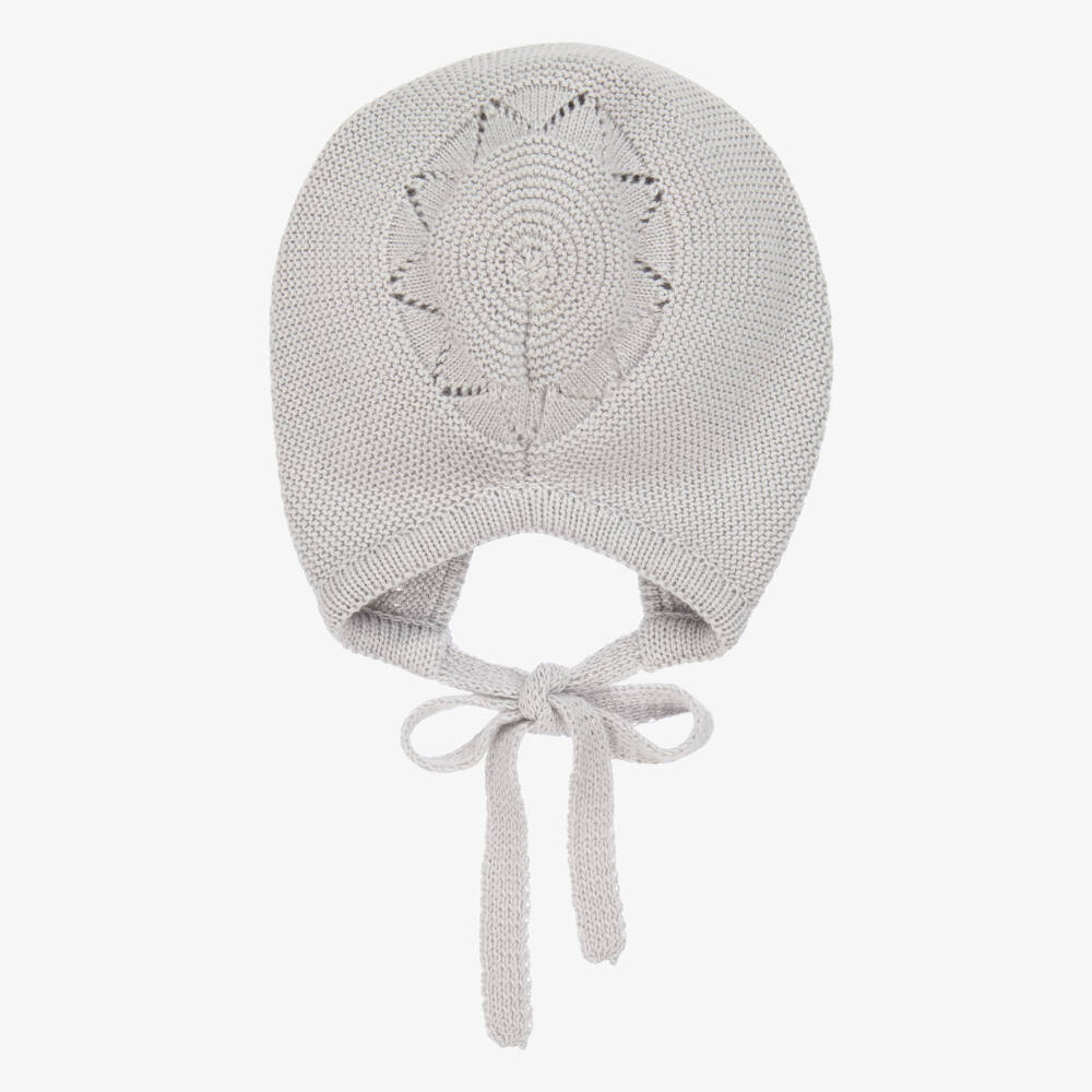 Artesanía Granlei-Boys Grey Soft Knit Cap | Childrensalon Outlet
