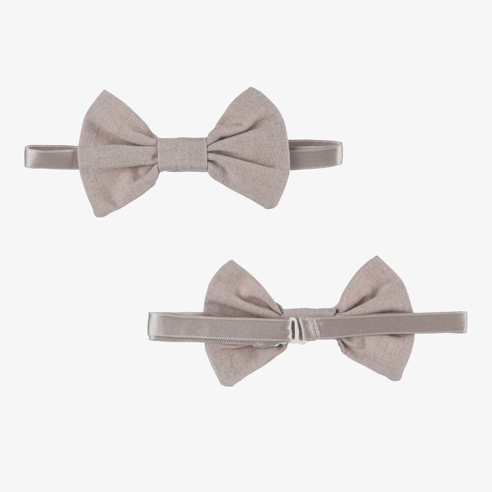 Artesanía Granlei-طقم شورت قطن لون عاجي وبيج للأولاد | Childrensalon Outlet