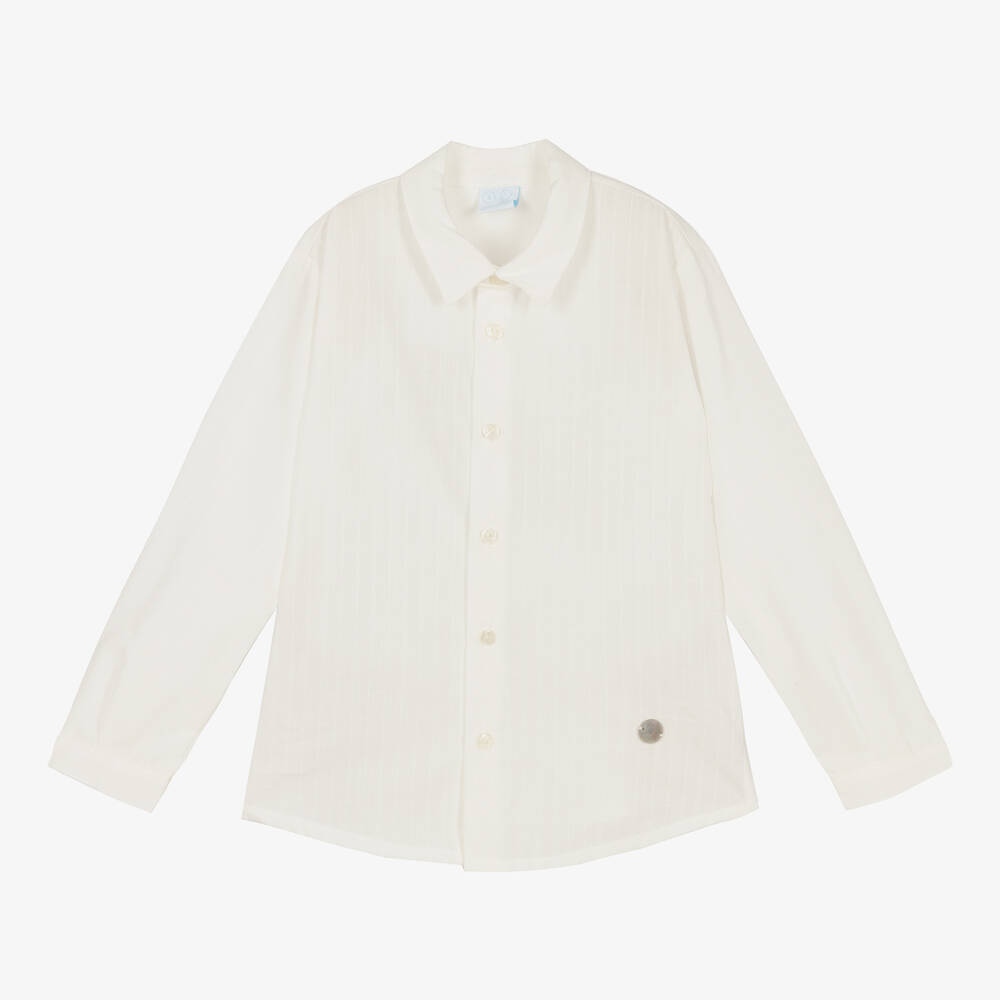 ارتيزانيا  غرانلي-طقم شورت قطن وكتان لون عاجي وبيج للأولاد | Childrensalon Outlet