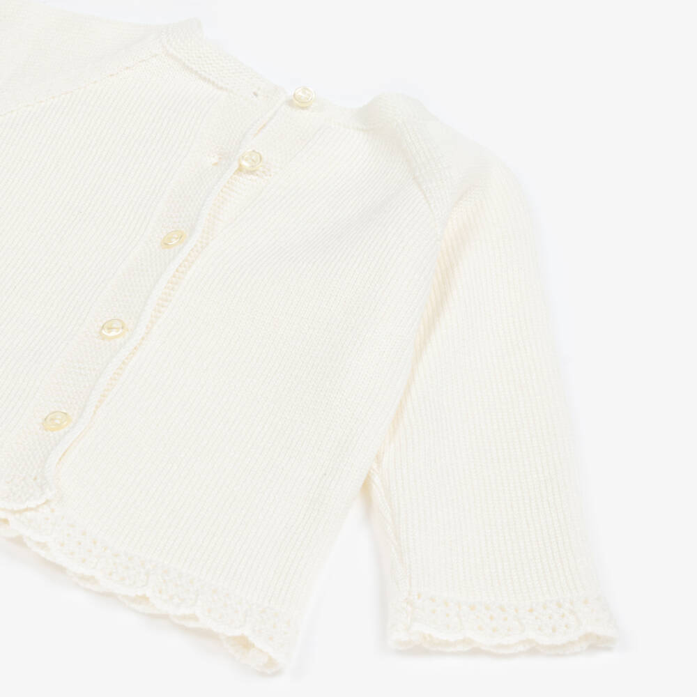 Artesanía Granlei-Boys Ivory Knit Top & Shorts | Childrensalon Outlet