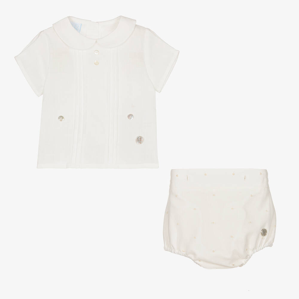 ارتيزانيا  غرانلي-بِدلة رسمية قطن لون عاجي للأولاد | Childrensalon Outlet