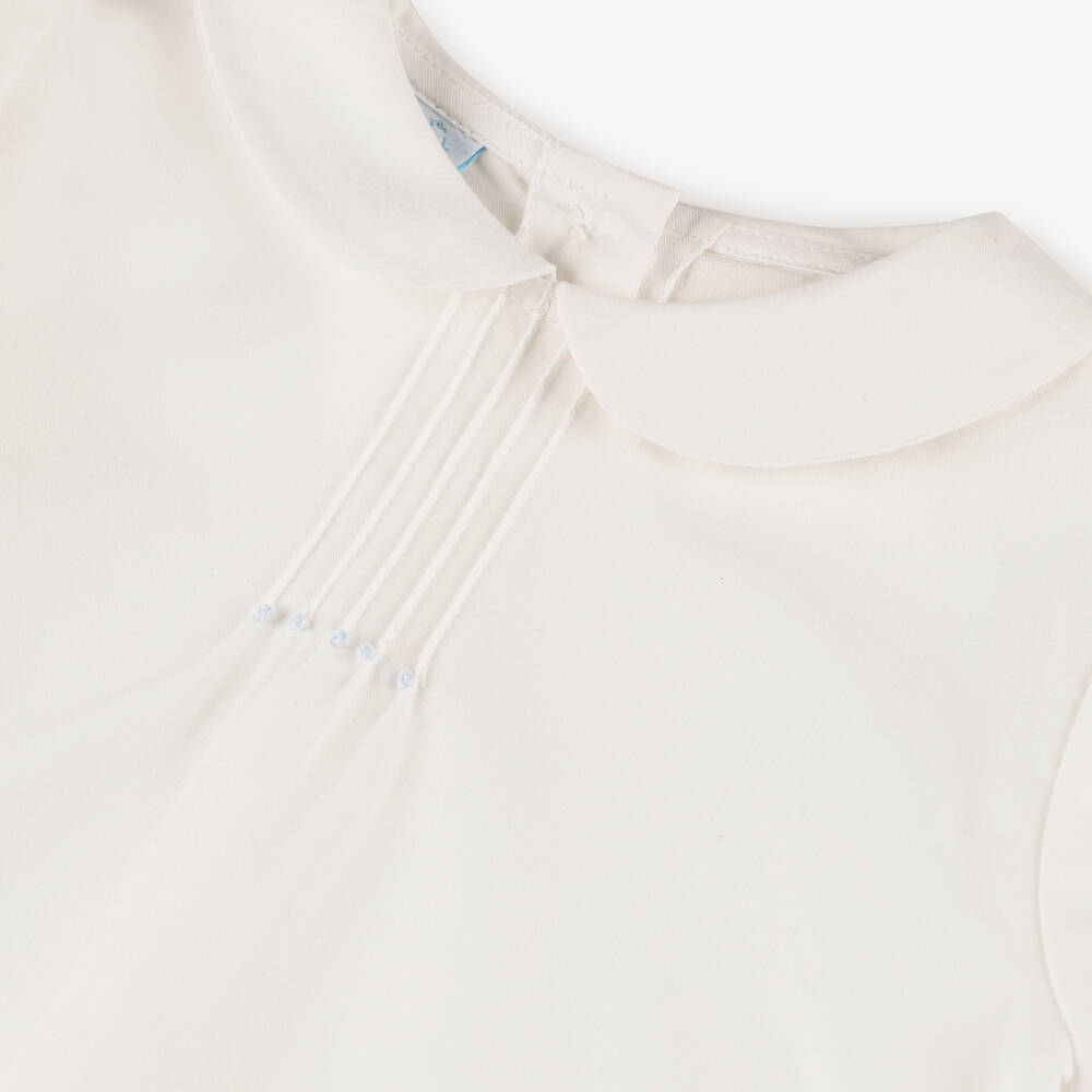 Artesanía Granlei-Boys Ivory Peter Pan Shorts Set | Childrensalon Outlet