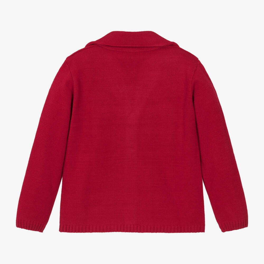 ارتيزانيا  غرانلي-كارديغان محبوك لون أحمر للأولاد | Childrensalon Outlet