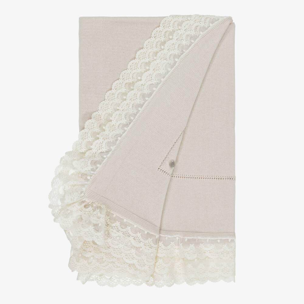 Artesanía Granlei-Boys Light Beige Lace-Adorned Cover | Childrensalon Outlet