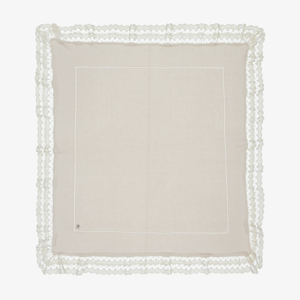 Artesanía Granlei-Boys Light Beige Lace-Adorned Cover | Childrensalon Outlet