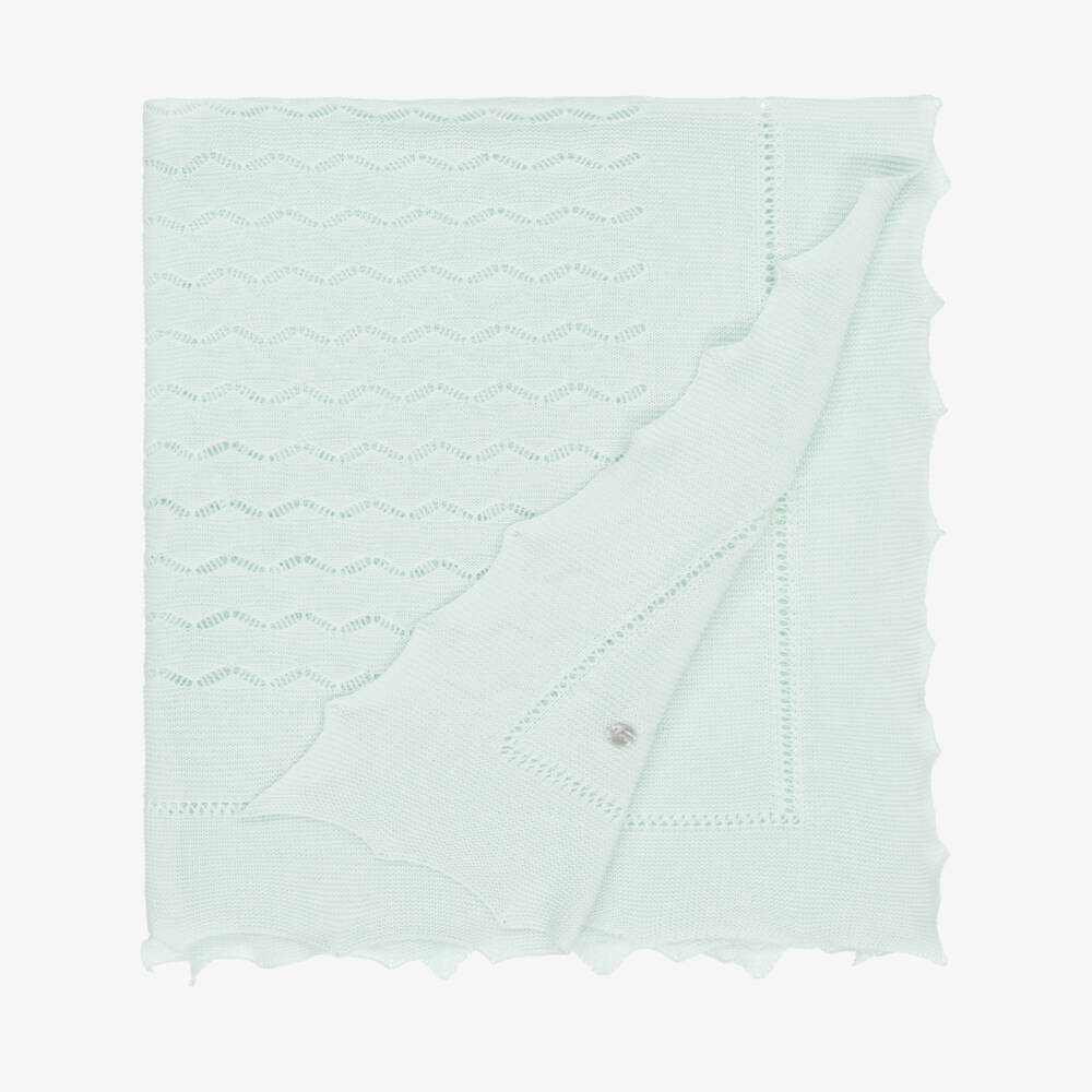 Artesanía Granlei-Boys Mint Lacy Knit Wrap | Childrensalon Outlet