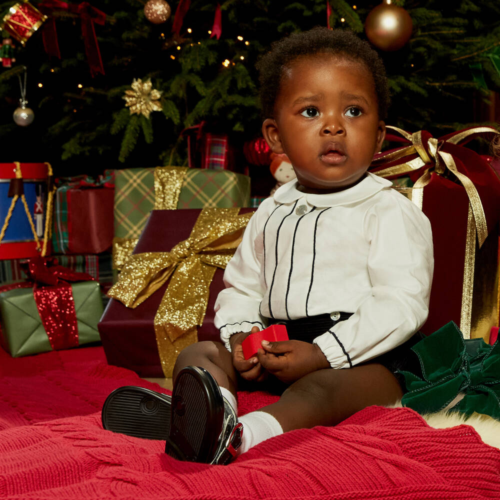 Artesanía Granlei-بدلة رسمية أطفال ولادي لون كحلي وعاجي | Childrensalon Outlet