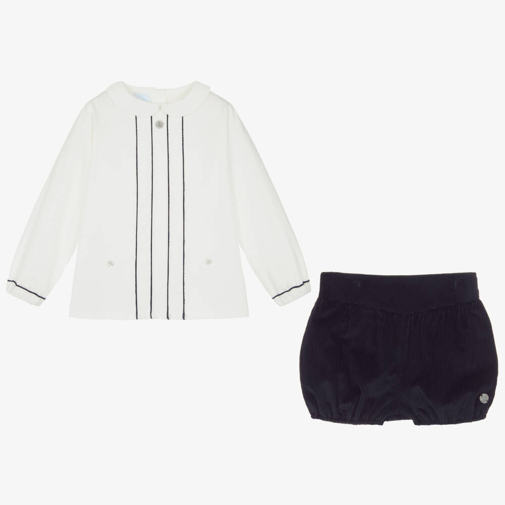 Artesanía Granlei-بدلة رسمية أطفال ولادي لون كحلي وعاجي | Childrensalon Outlet