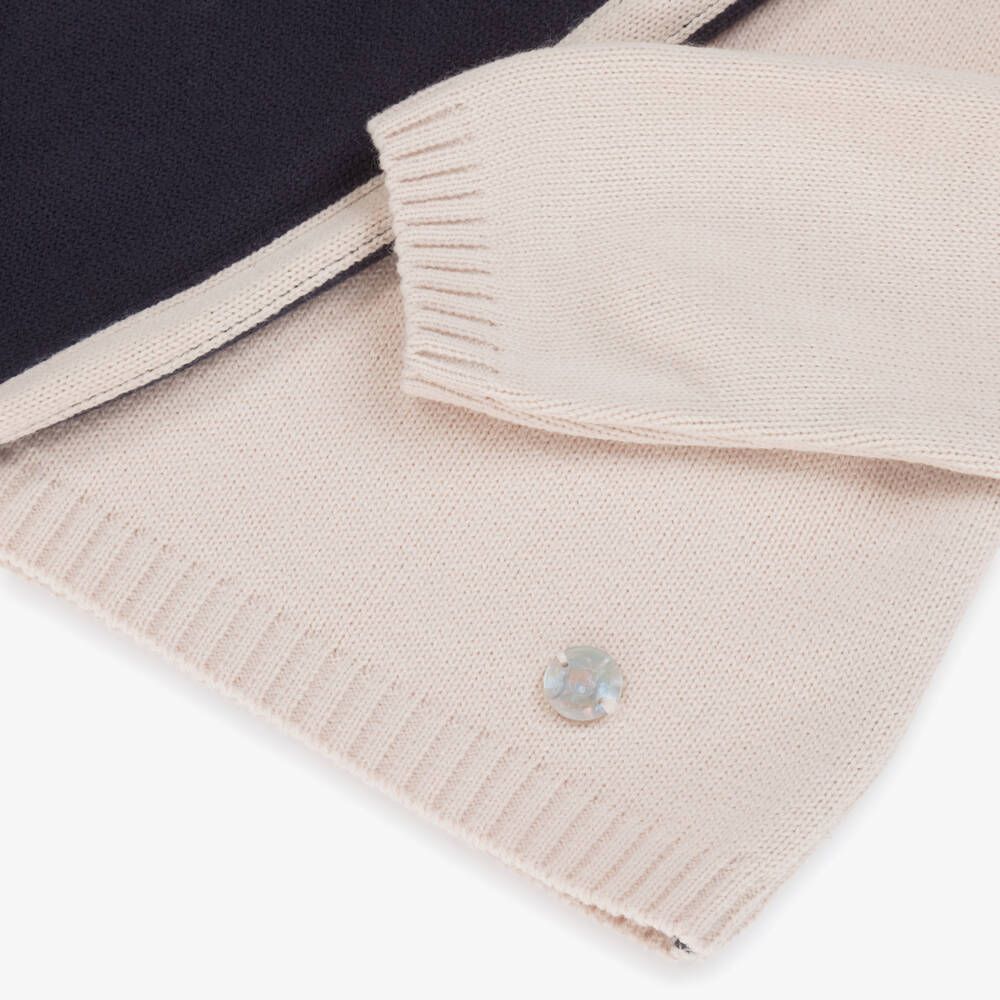 Artesanía Granlei-طقم محبوك للأولاد بلون كحلي وبيج | Childrensalon Outlet