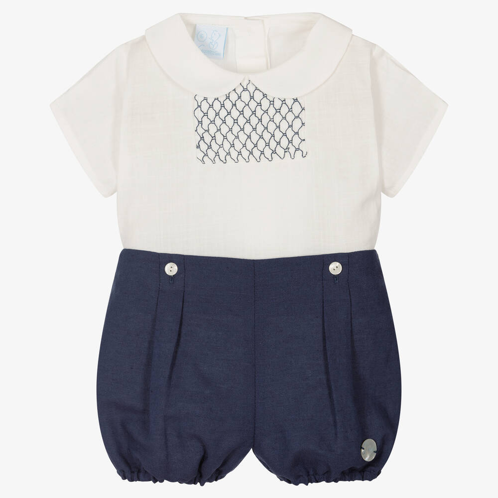 Artesanía Granlei - Boys Navy Blue Buster Suit | Childrensalon