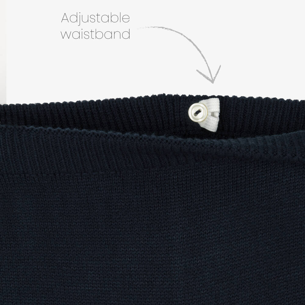 ارتيزانيا  غرانلي-طقم بنطلون أكريليك محبوك لون كحلي للأولاد | Childrensalon Outlet