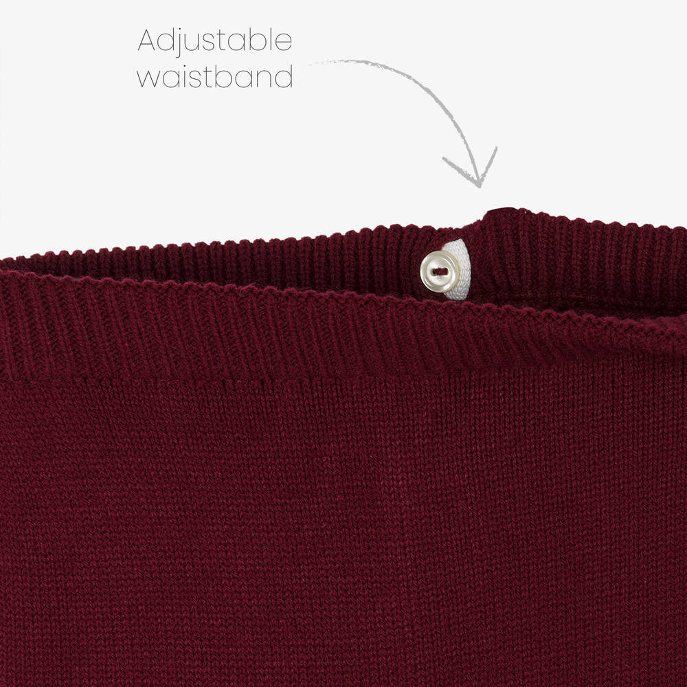 Artesanía Granlei-Красный трикотажный свитер и штанишки | Childrensalon Outlet