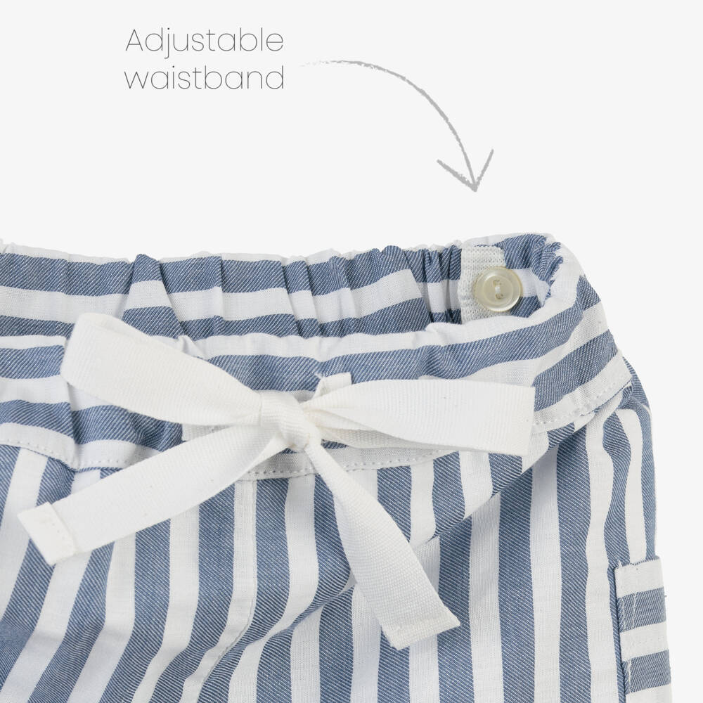 Artesanía Granlei-Костюм в полоску белый и синий для мальчиков | Childrensalon Outlet