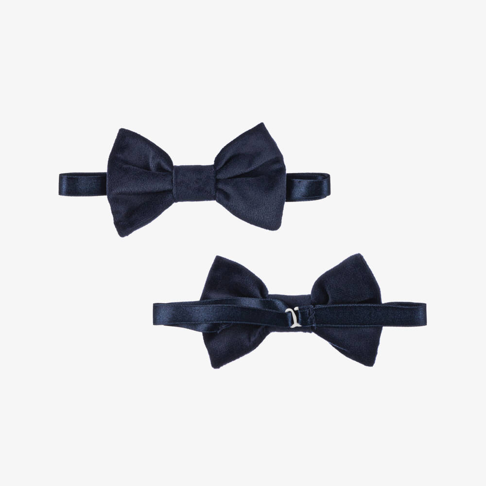 Artesanía Granlei-Boys Velvet Navy Short Ensemble | Childrensalon Outlet