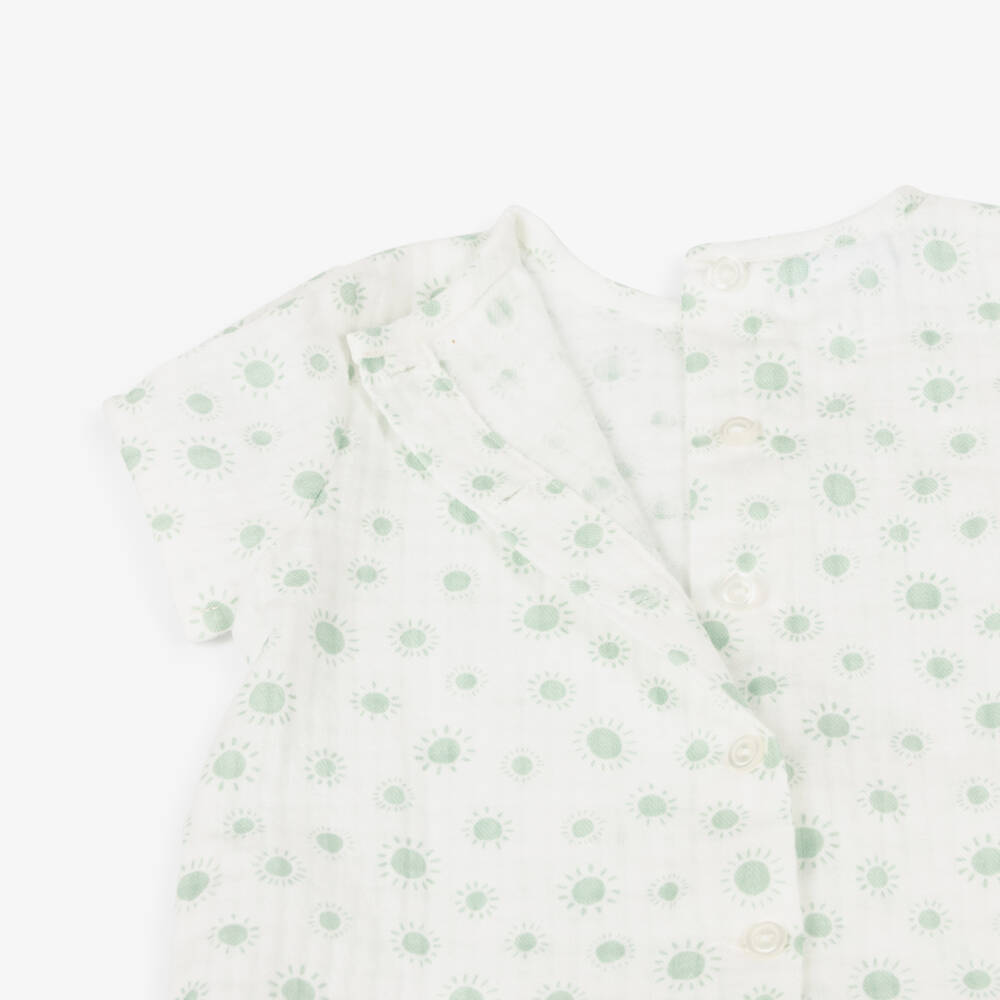 Artesanía Granlei-Льняные комбинезоны для мальчиков зелёного цвета | Childrensalon Outlet