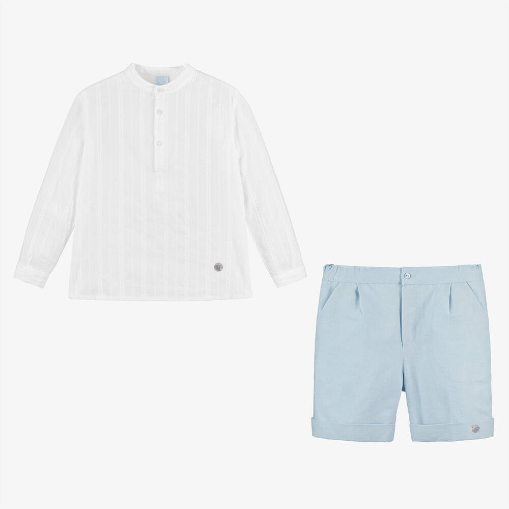 Artesania Granlei Boys Aqua Shorts Set main image 0