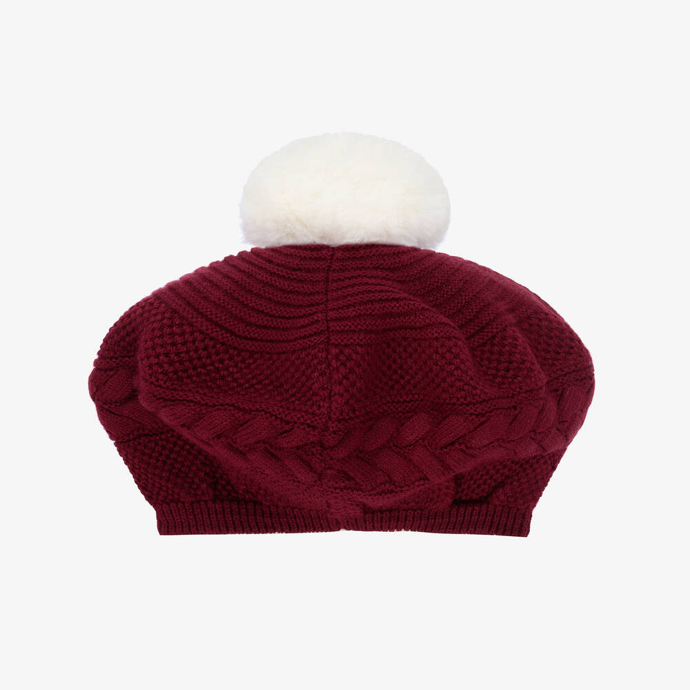 Artesanía Granlei-Burgundy Red Hat & Scarf Set | Childrensalon Outlet