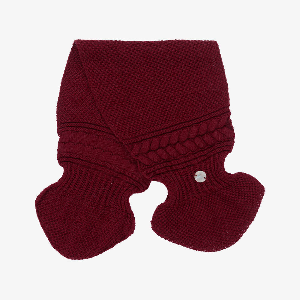 Artesanía Granlei-Burgundy Red Hat & Scarf Set | Childrensalon Outlet