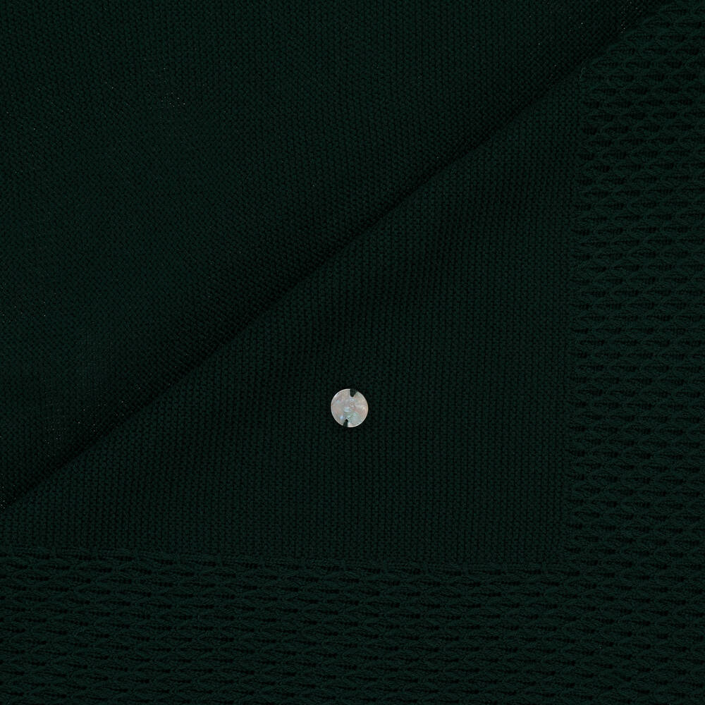 Artesanía Granlei-Dark Green Knitted Blanket (104cm) | Childrensalon Outlet