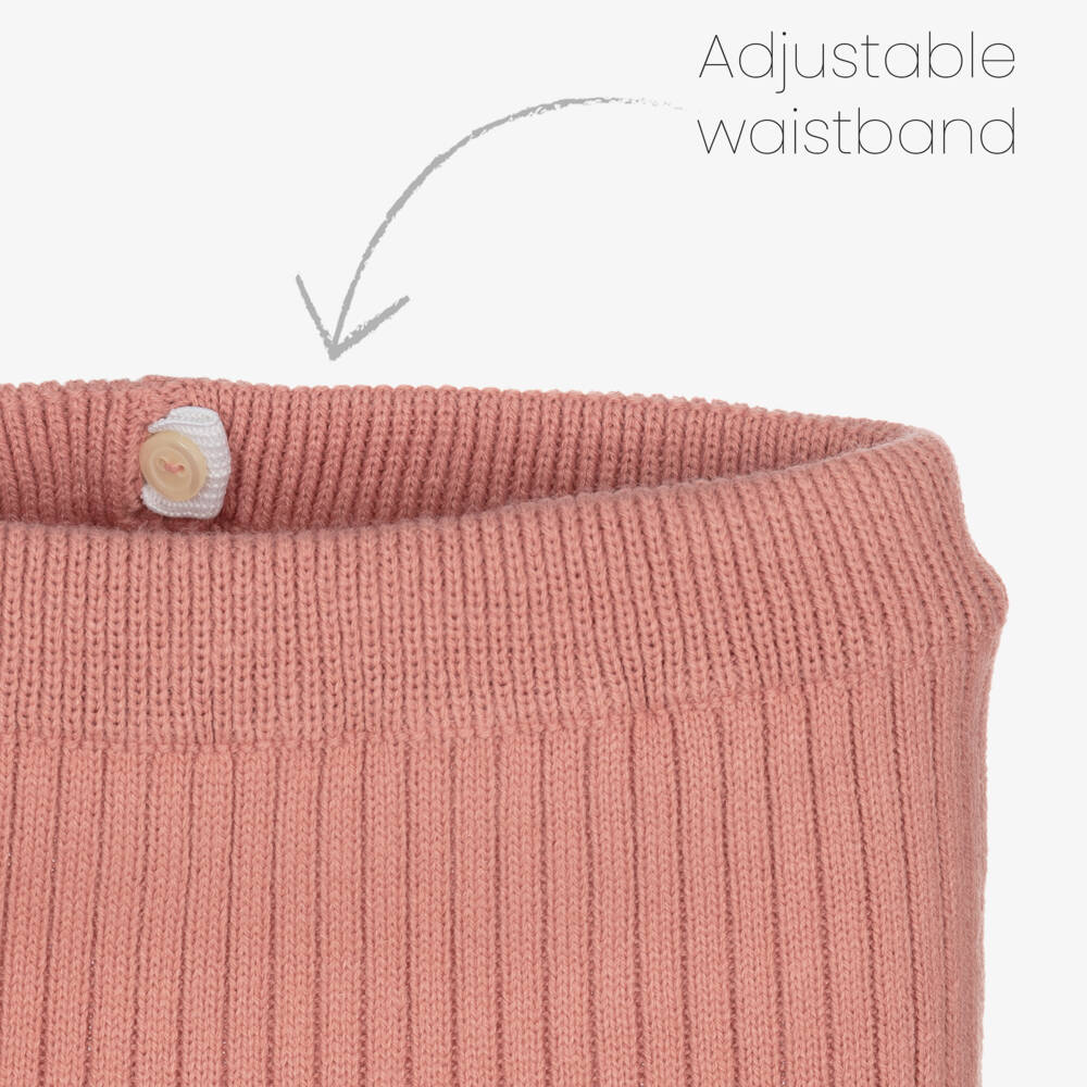 Artesanía Granlei-Girls Antique Pink Knit Set | Childrensalon Outlet