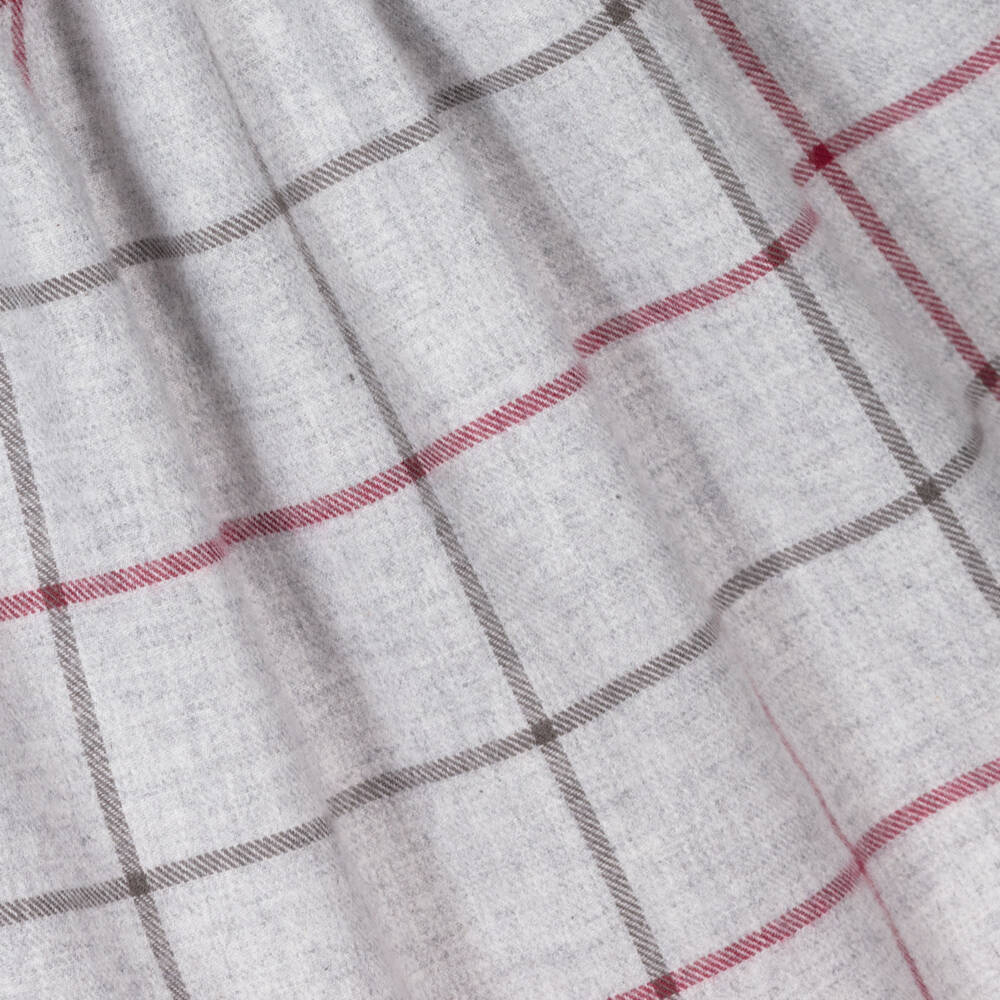 Artesanía Granlei-Girls Burgundy and Grey Dress | Childrensalon Outlet