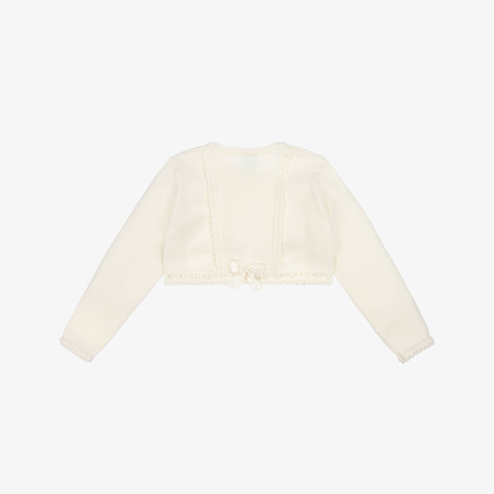 Artesanía Granlei-Girls Creamy Knit Bolero Top | Childrensalon Outlet