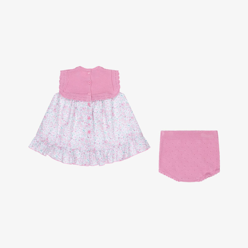 Artesanía Granlei-Girls Delicate Blossom Knit Dress | Childrensalon Outlet