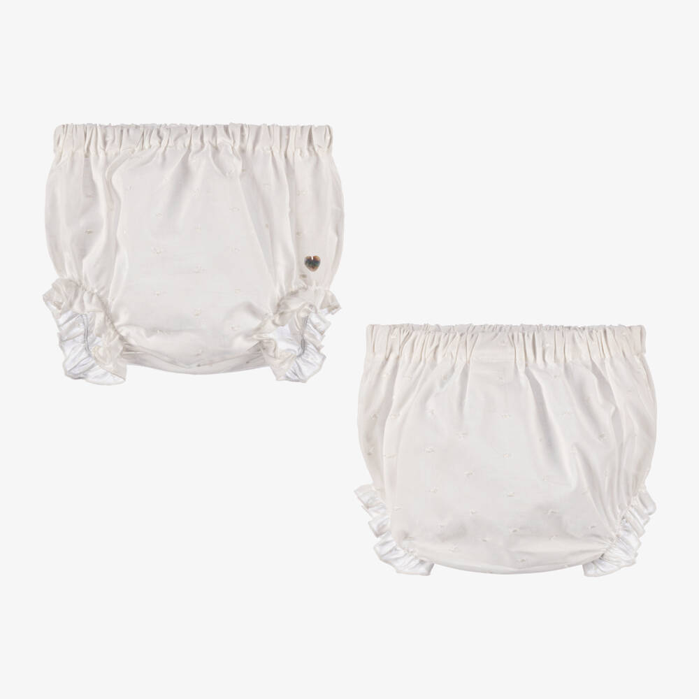 Artesanía Granlei-Girls Elegant Ivory Dress & Bonnet | Childrensalon Outlet