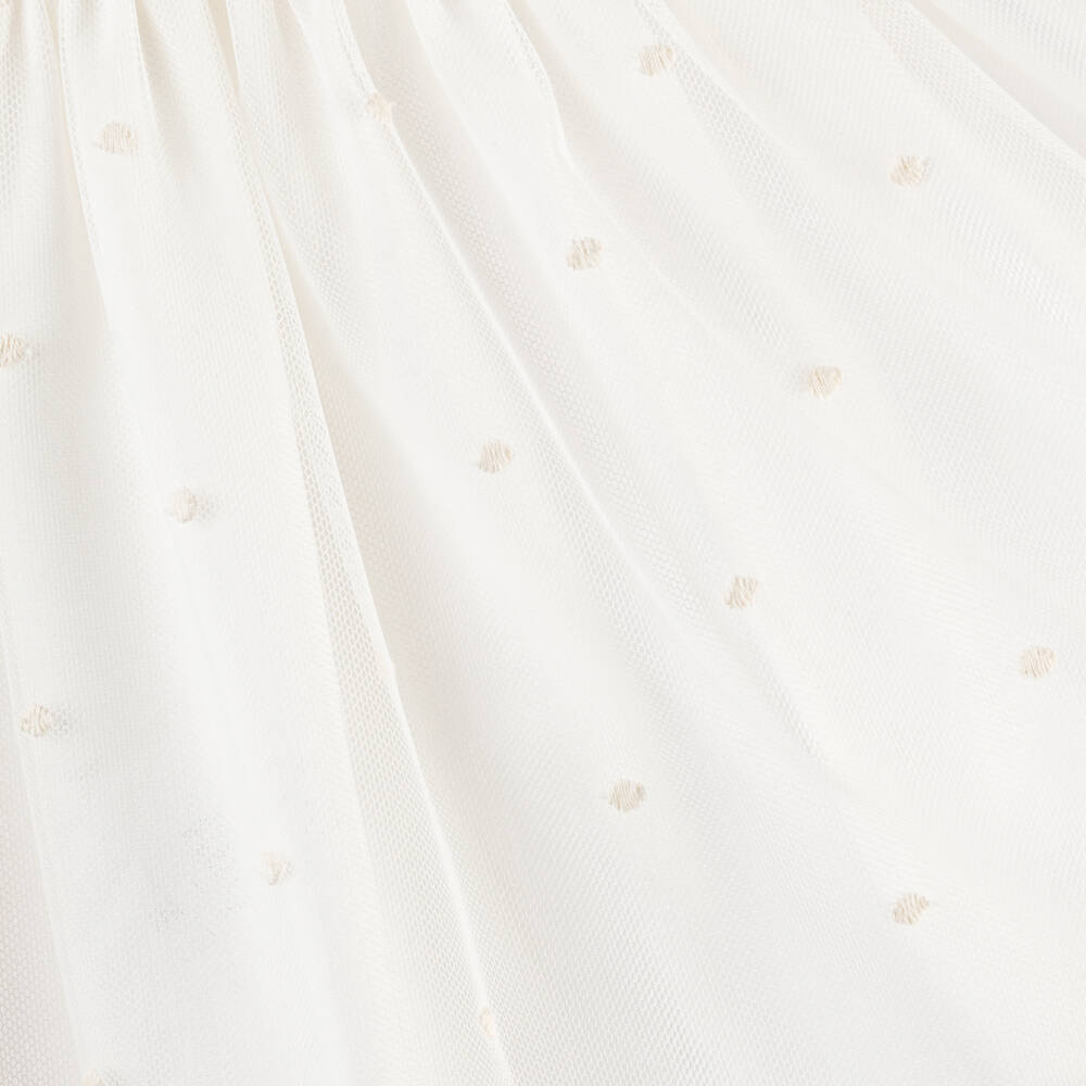 Artesanía Granlei-Girls Elegant Ivory Lace Frock | Childrensalon Outlet