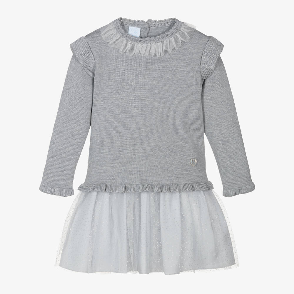 Artesanía Granlei-Girls Grey Sparkly Skirt Ensemble | Childrensalon Outlet