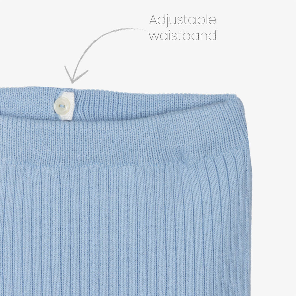 Artesanía Granlei-Girls Ivory and Sky Blue Outfit | Childrensalon Outlet