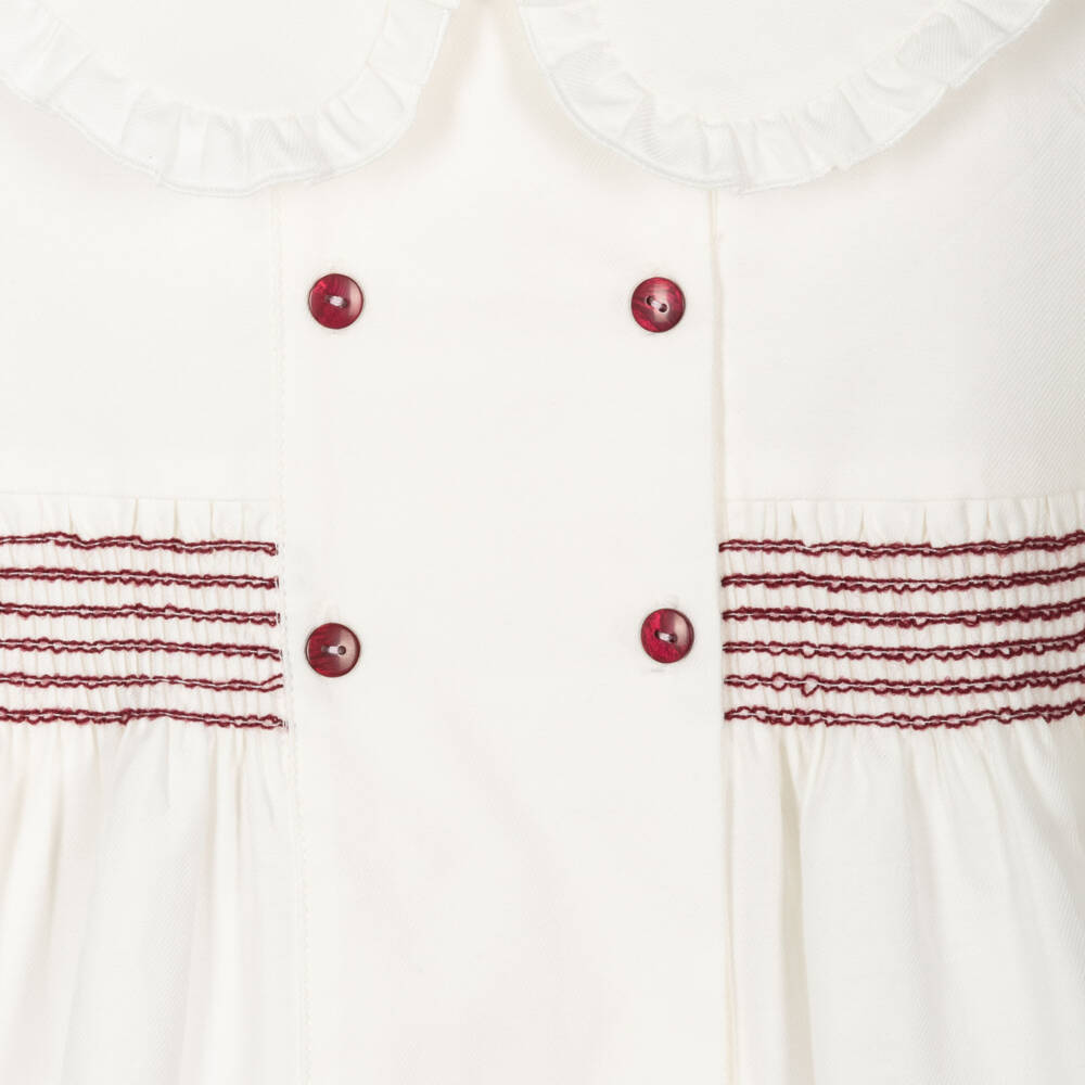 Artesanía Granlei-Girls Ivory & Burgundy Legging Ensemble | Childrensalon Outlet