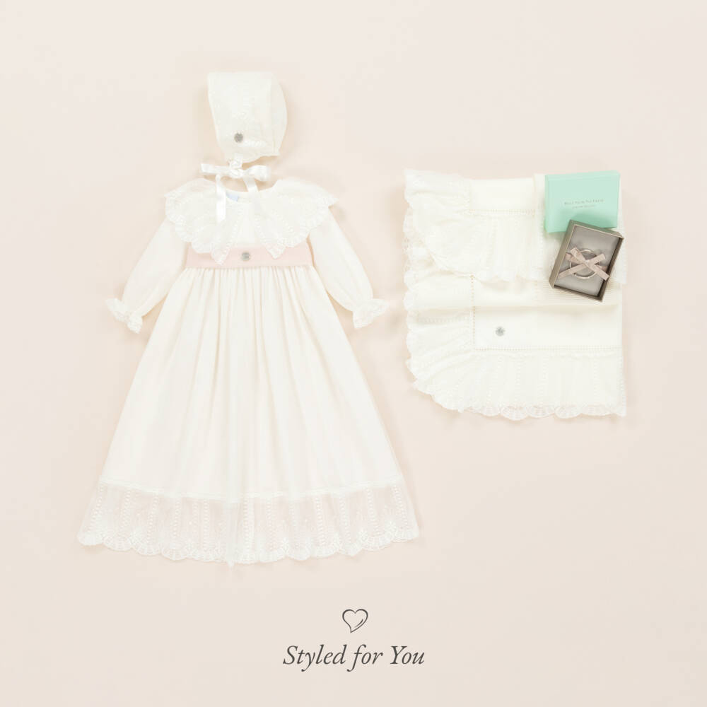 Artesanía Granlei-Girls Ivory Lace Ceremony Dress | Childrensalon Outlet