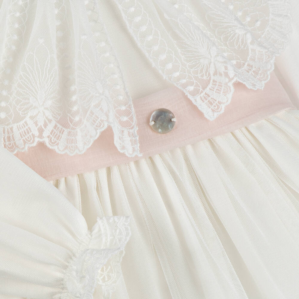 Artesanía Granlei-Girls Ivory Lace Ceremony Dress | Childrensalon Outlet