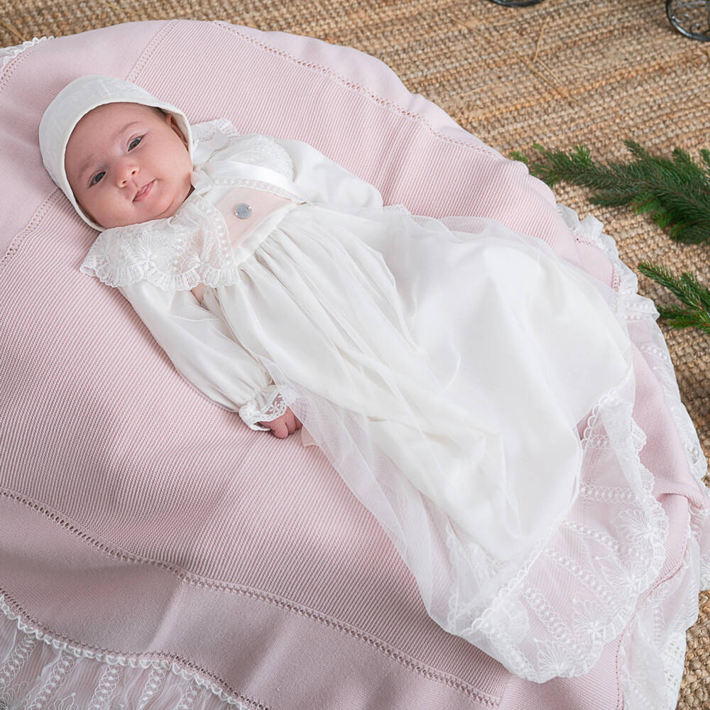 Artesanía Granlei-Girls Ivory Lace Ceremony Dress | Childrensalon Outlet