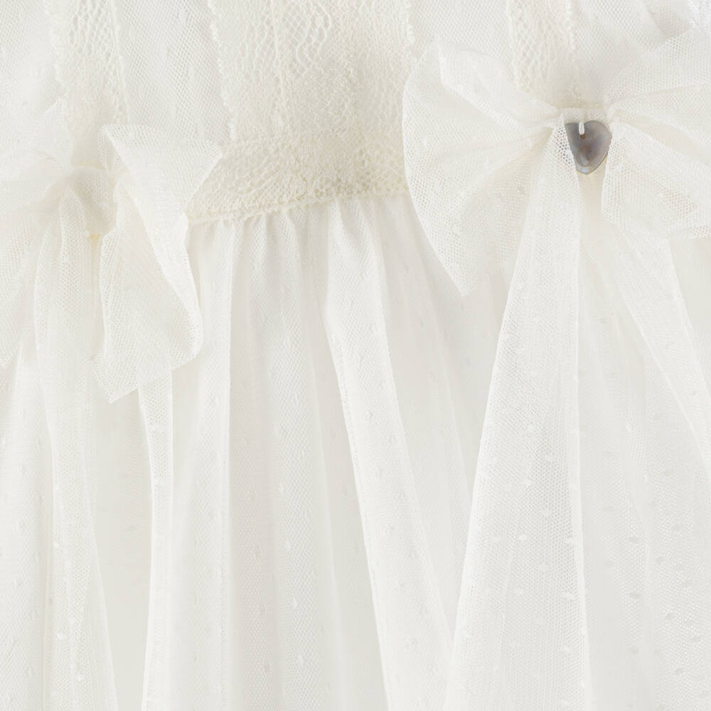 Artesanía Granlei-Girls Ivory Lace Ceremony Gown Set | Childrensalon Outlet