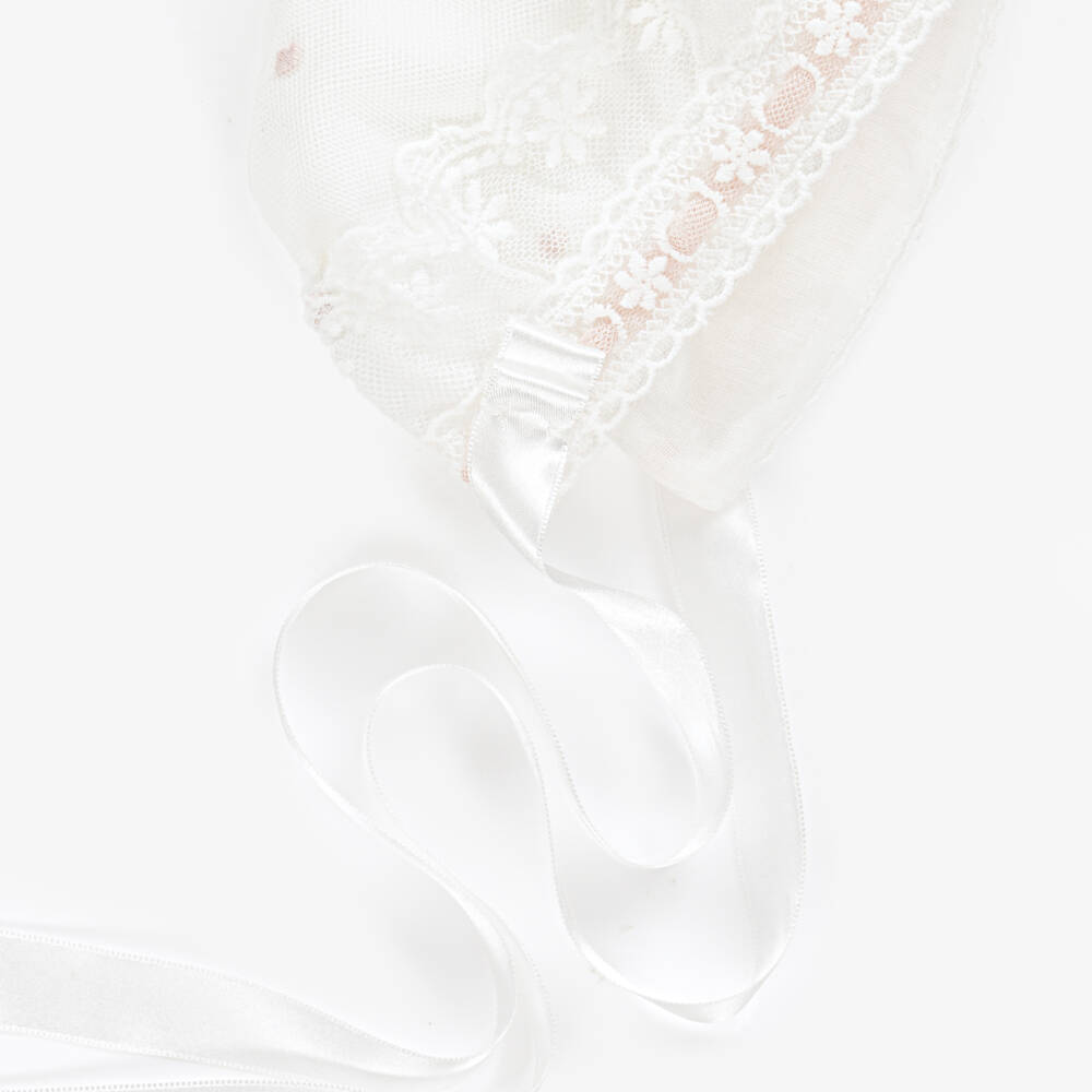 Artesanía Granlei-بونيه عاجي من التول والدانتيل للبنات | Childrensalon Outlet