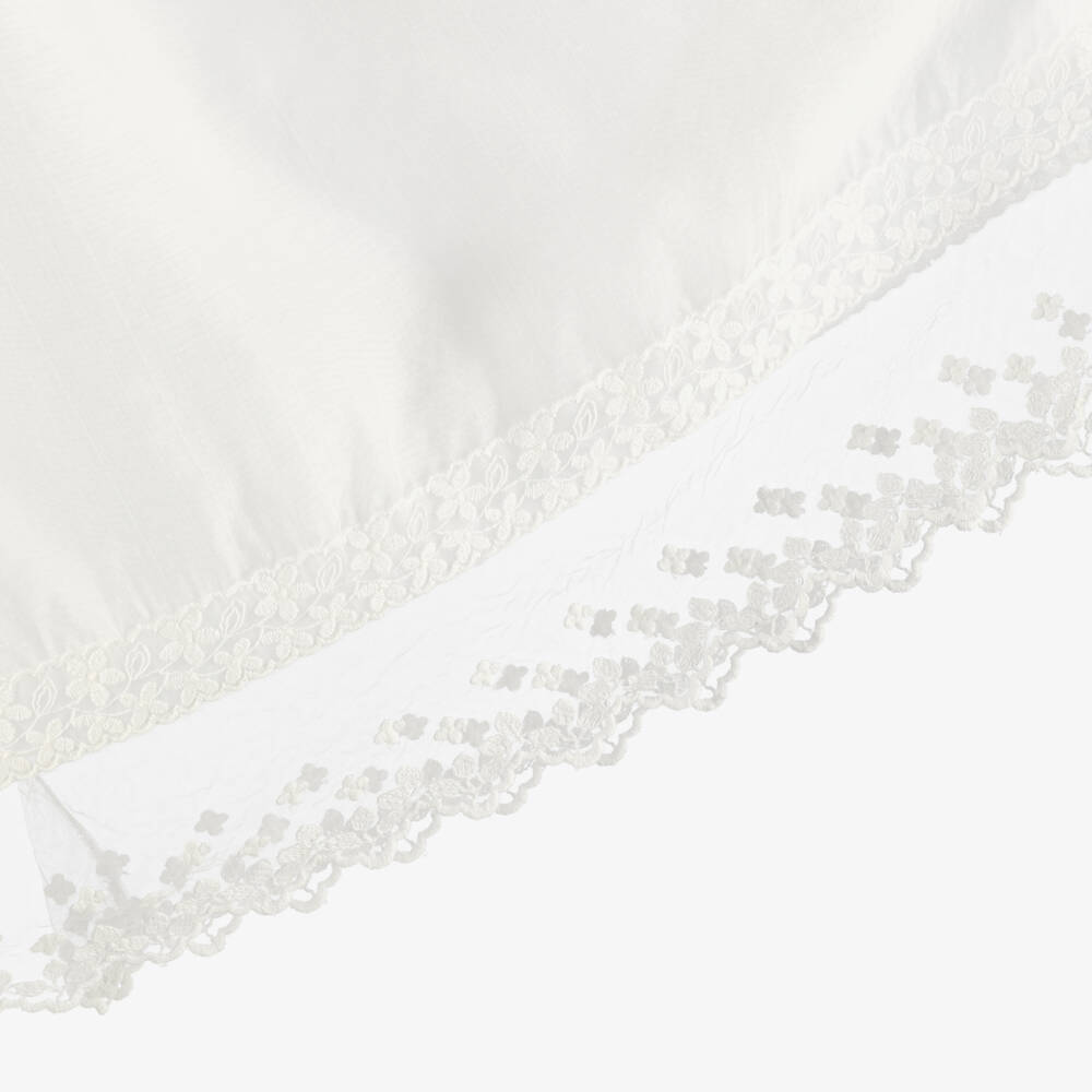 Artesanía Granlei-Girls Ivory Voile Ceremony Gown & Bonnet | Childrensalon Outlet