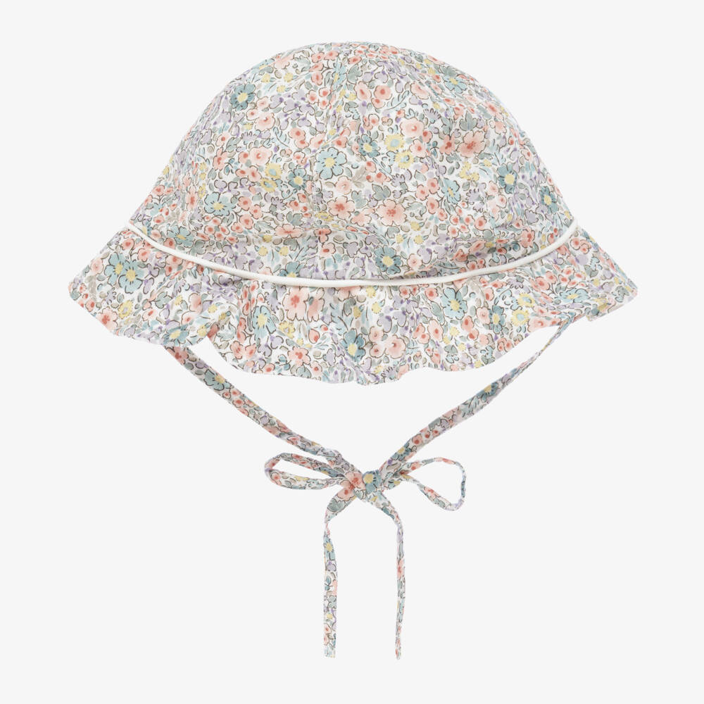 Artesanía Granlei-Girls Lavender Blossoms Cotton Sun Bonnet | Childrensalon Outlet